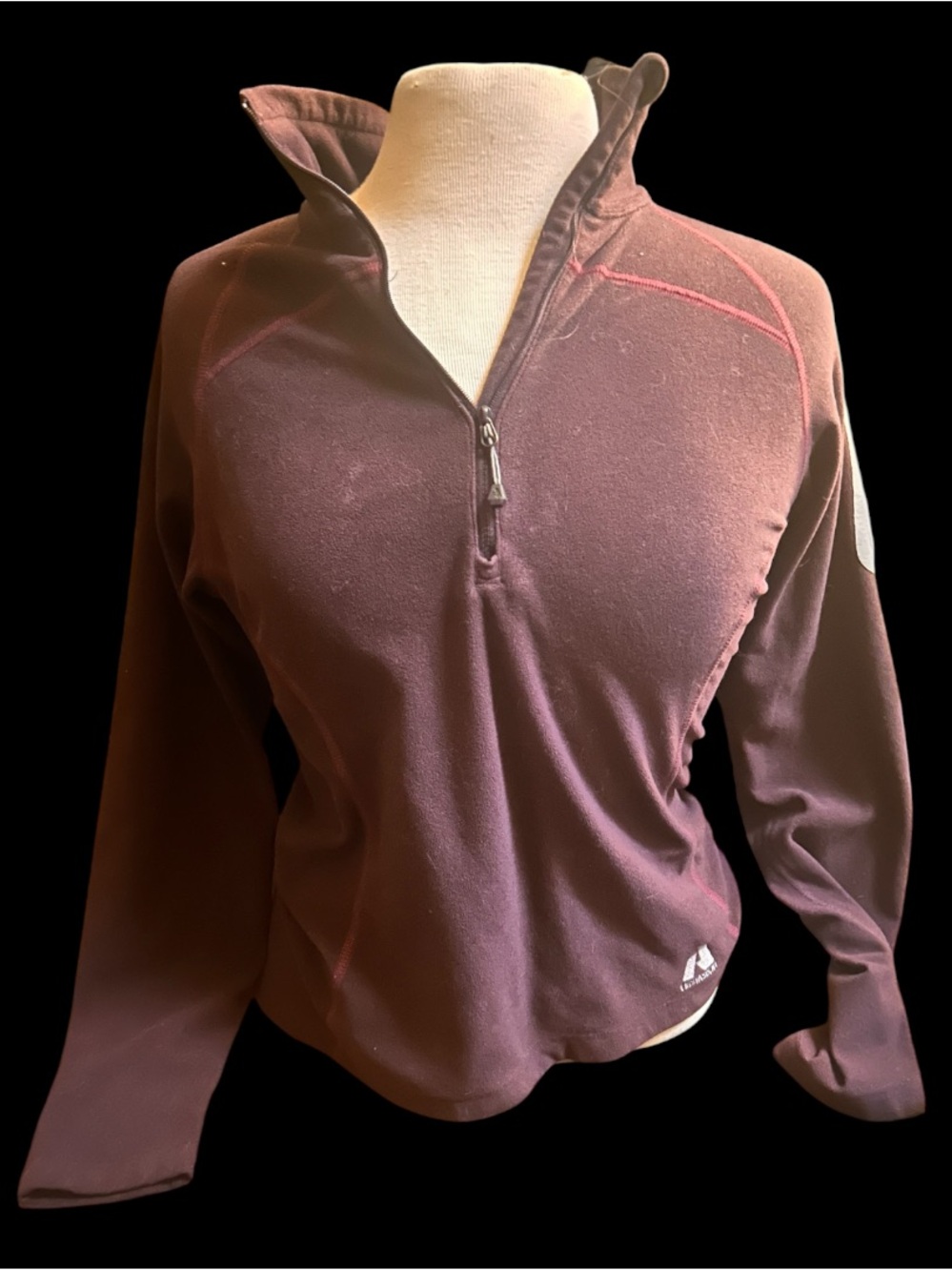 Eddie Bauer Quarter-Zip Pullover Sweater - Burgundy